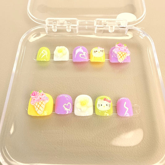 Pre-teens nail set 8 including tools